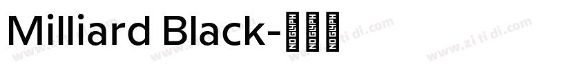Milliard Black字体转换